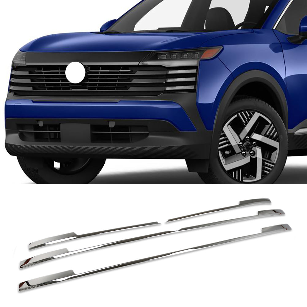 Fit for Nissan New Kicks 2025 Front Upper Grill Grille Mesh Molding Cover Trims