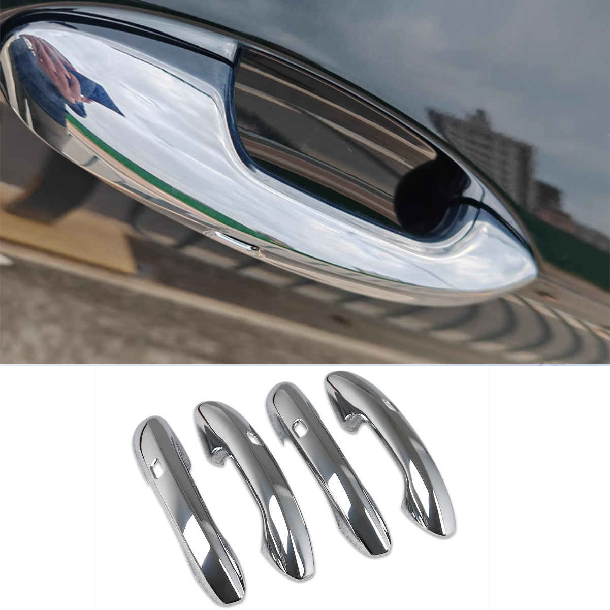 Fit for Mercedes-Benz New GLC GLC300 X254 2023 2024 2025 2026 Door Handle Cover Trims with Smart Keyhole