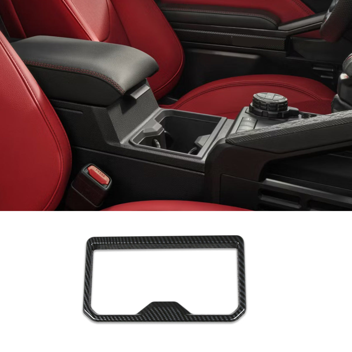 Fit for Toyota New Tacoma 2024 2025 Interior Console Front Cup Holder Cover Trim