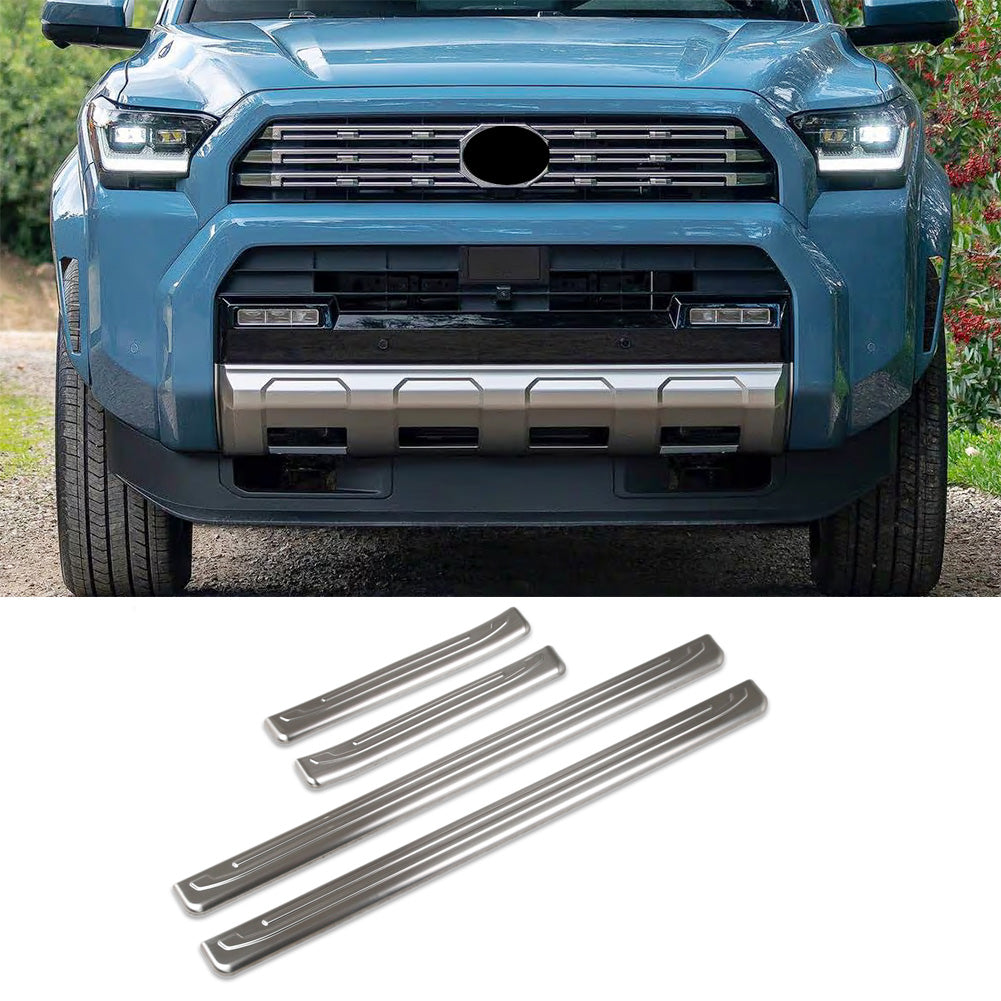 Fit for Toyota 4Runner 2025 2026 Outside Door Sill Scuff Plate Guard Cover Trims Stainless Steel