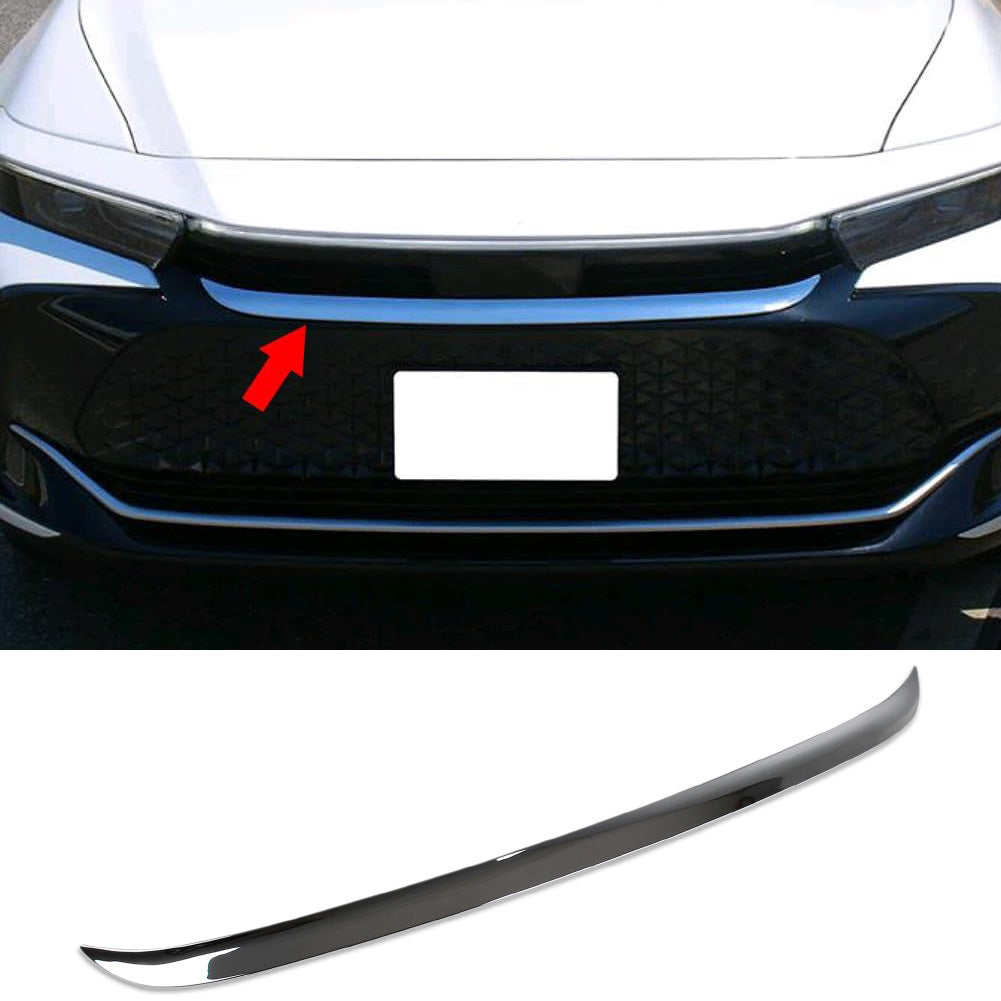 Fit for Toyota Crown 2023 2024 Front Upper Grill Hood Grilled Cover Trim Chrome
