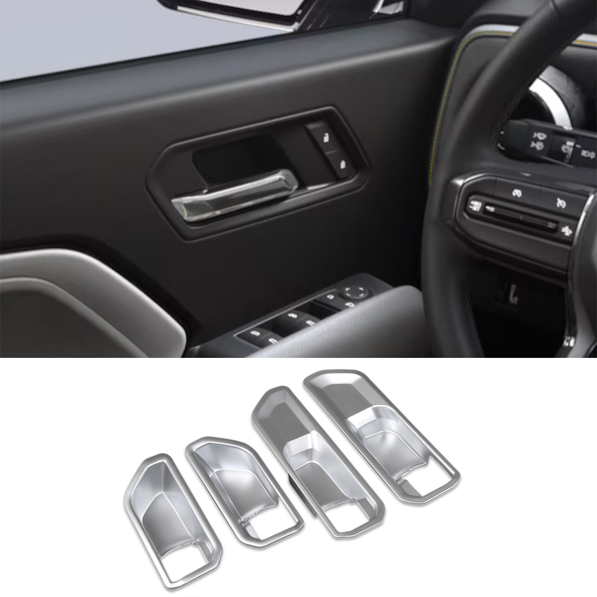 Fit for Toyota New Land Cruiser LC250 2024 2025 2026 Interior Door Handle Bowl Panel Cover Trims
