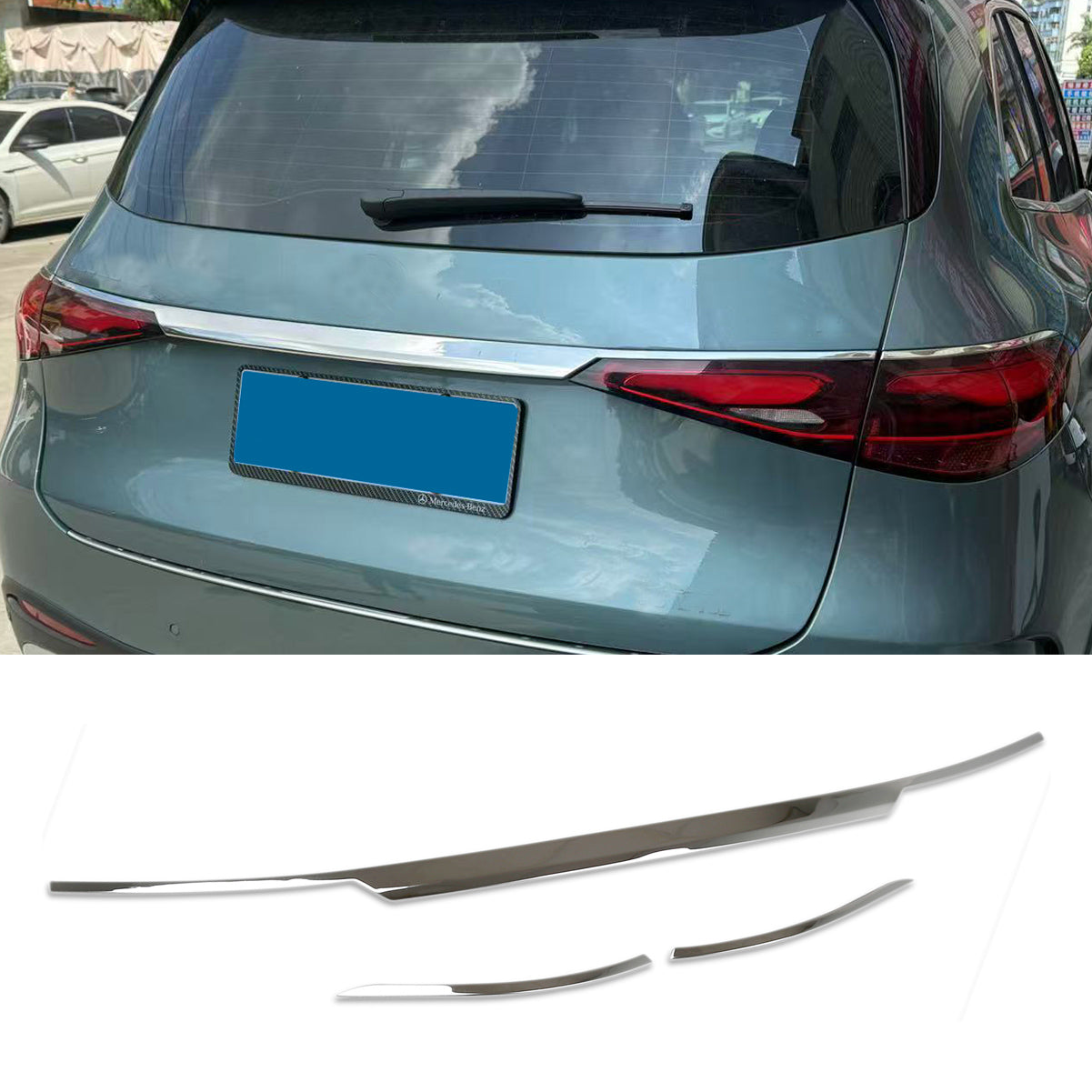 Fit for Mercedes-Benz New GLC GLC300 X254 2023 2024 2025 2026 Rear Tailgate Trunk Lid Moulding Trim Stainless Steel