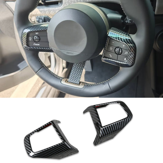 Fit for 2025 2026 New MINI Cooper/MINI Cooper S Wheel Steering Trim Panel Cover Trims ABS Carbon Fiber Pattern