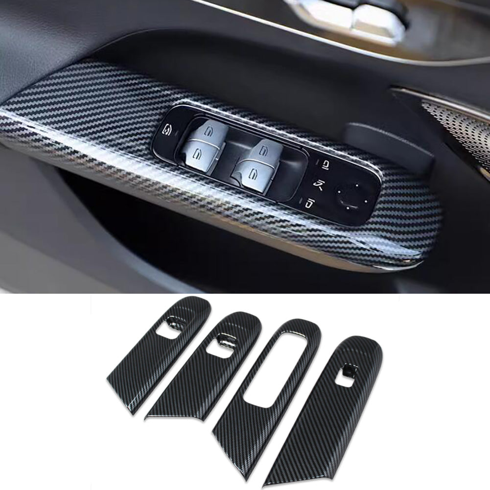 Fit for Mercedes-Benz 2022 2023 C-Class C300 C200 C220d AMG Interior Window Switch Plate Panel Cover Trims