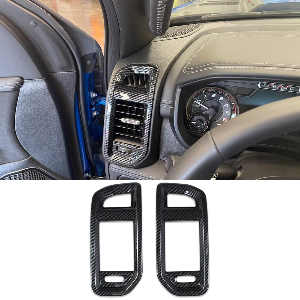 Fit for Dodge 2023 New Ram 1500 Interior Front Side Air Condition Vent Outlet Cover Trims