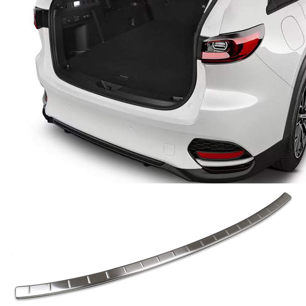 Fit for Mazda New CX-70 2025 2026 Rear Outside Bumper Sill Plate Guard Cover Trim Stainless Steel
