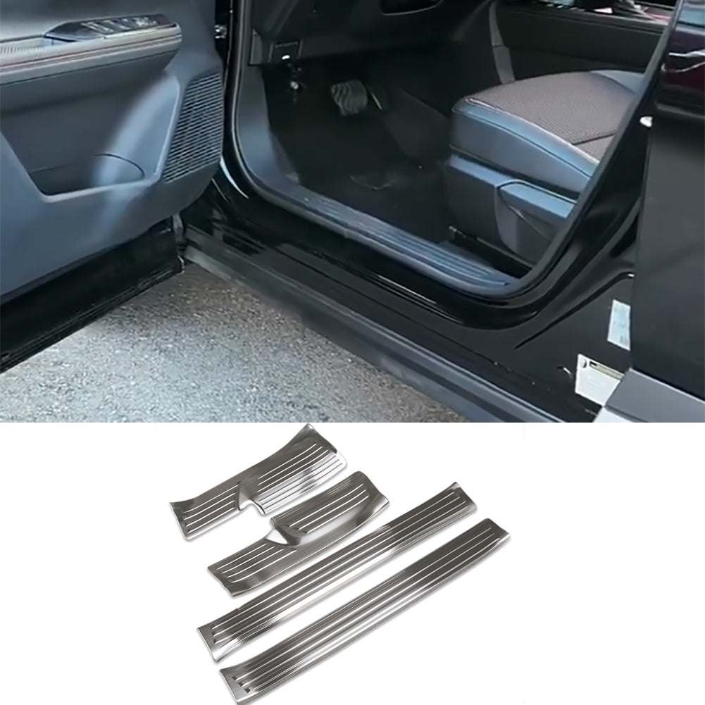 Fit for Nissan New Kicks 2025 Inside Door Sill Scuff Plate Guard Cover Trims Stainless Steel