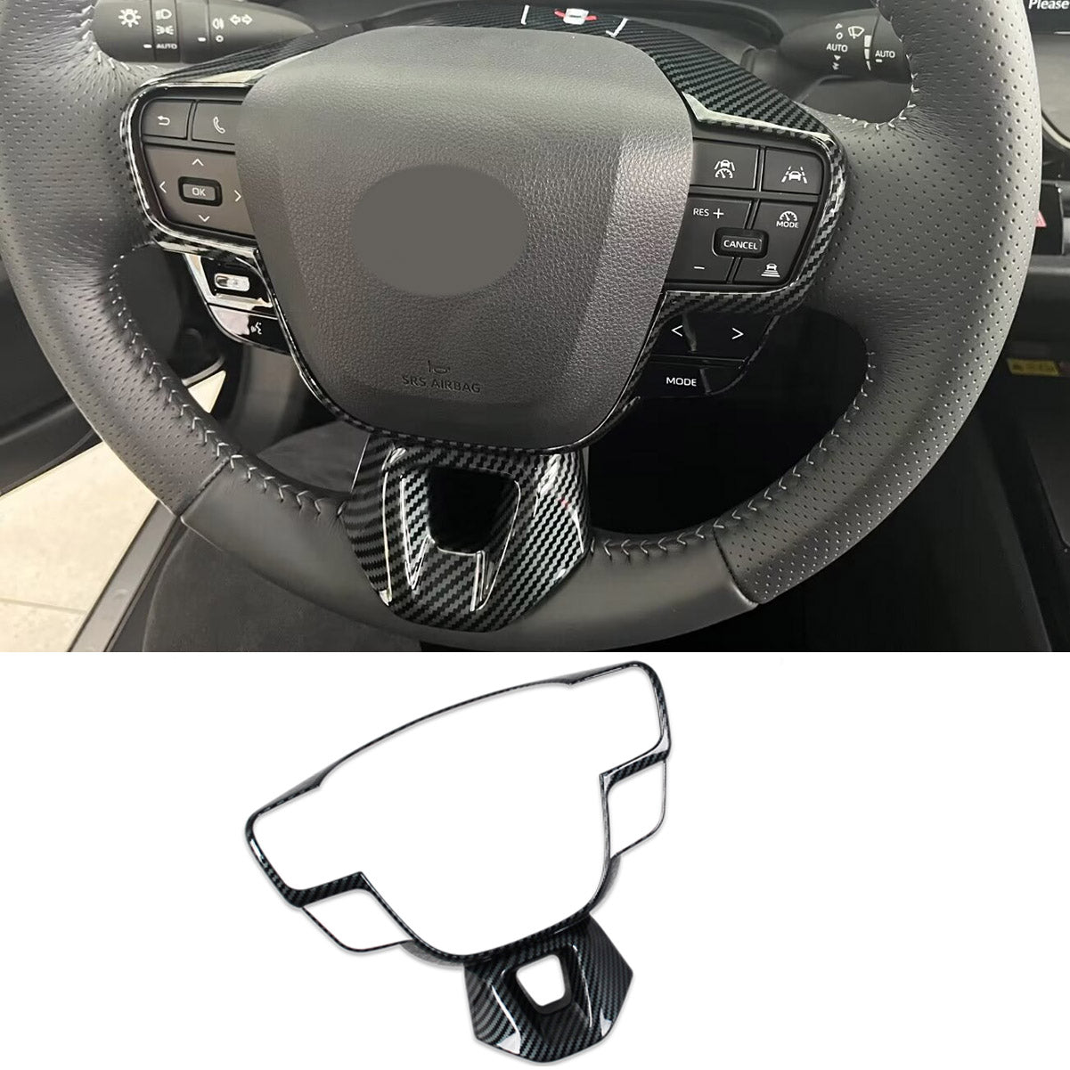 Fit for Toyota Camry 2024 2025 2026 Wheel Steering Trim Panel Cover Trims ABS Carbon Fiber Pattern