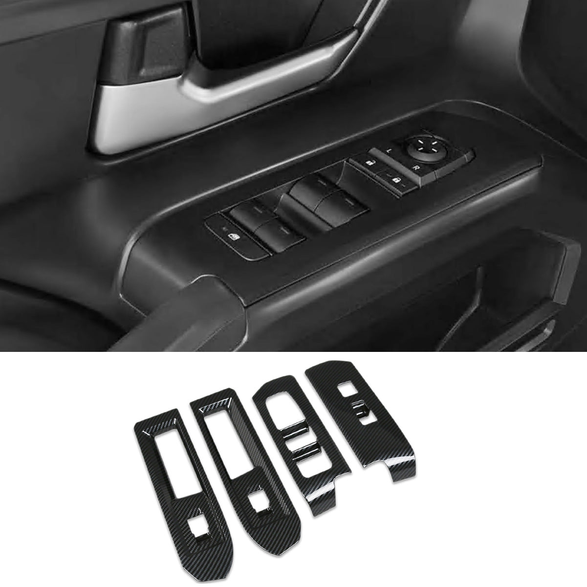 Fit for Toyota New Tacoma 2024 2025 Interior Window Switch Console Panel Trims