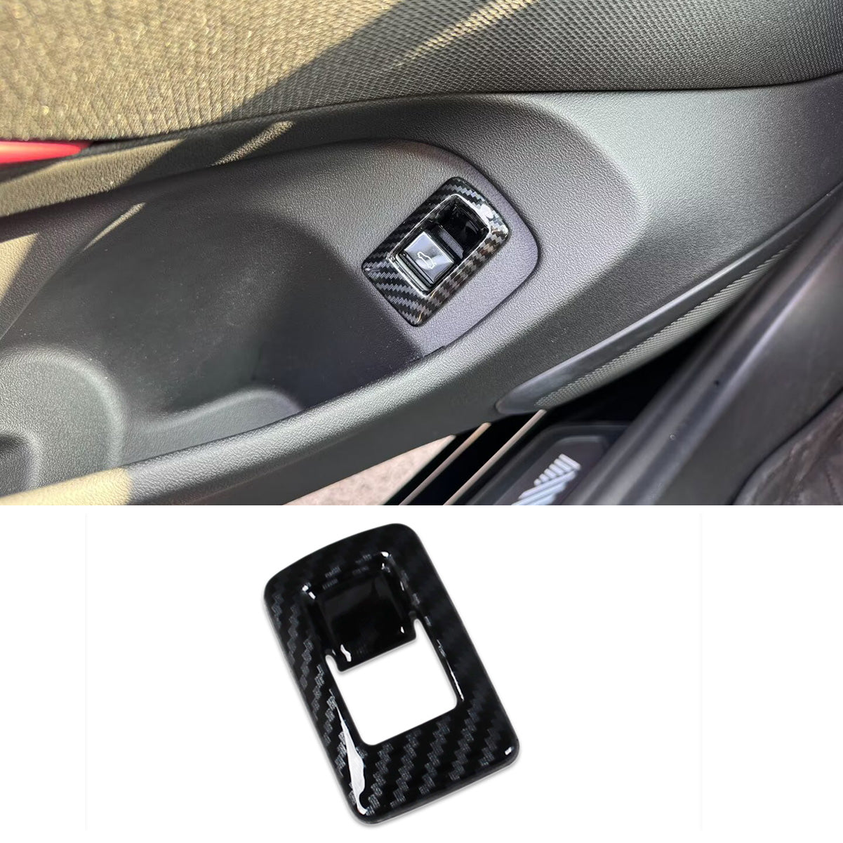 Fit for BMW 5 Series Sedan (G60) 530i 540i 2024 2025 Interior Tailgate Switch Panel Cover Trim Carbon Fibe Pattern