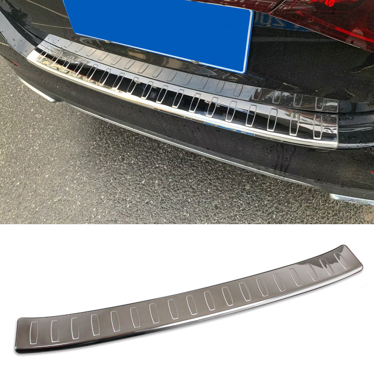 Fit Mercedes-Benz Eclass E-Class 2023 2024 2025 W214 E200 E300 E450 Rear Outside Bumper Sill Plate Guard Trim
