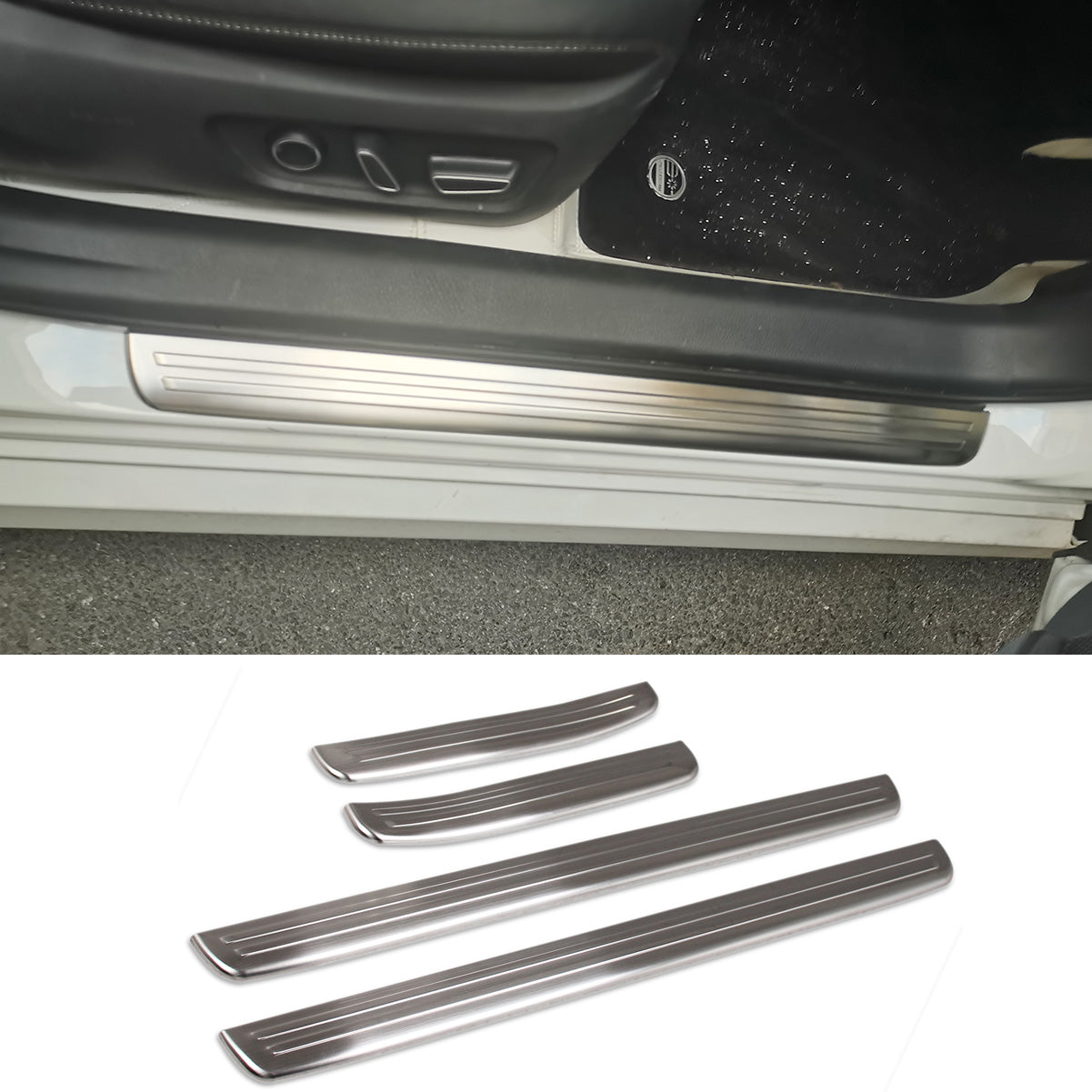 Fit for Toyota New Camry 2024 2025 2026 Outside Door Sill Scuff Plate Guard Cover Trim Stainless Steel