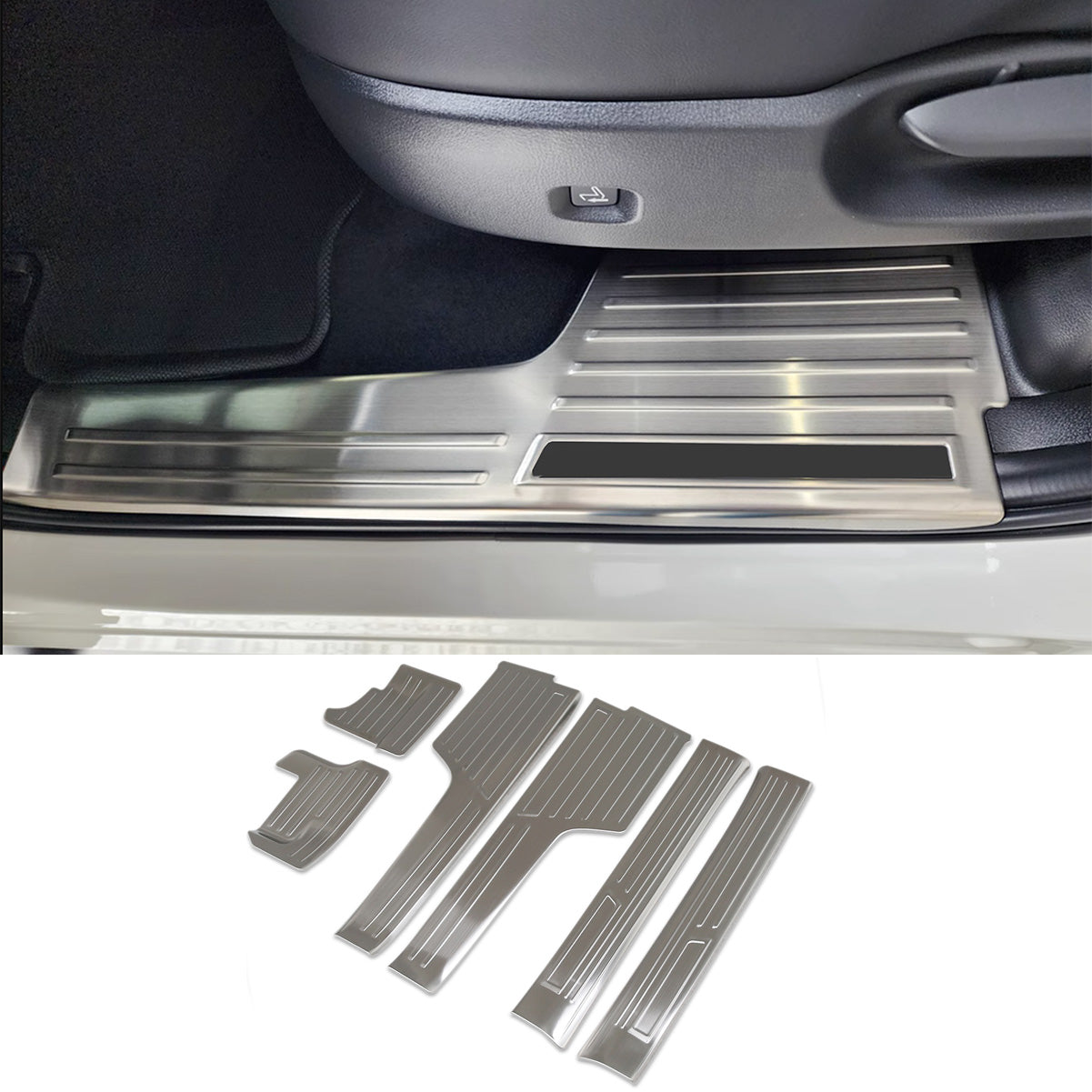 Fit for Mazda New CX-70 2025 2026 Inside Door Sill Scuff Plate Guard Cover Trims Stainless Steel