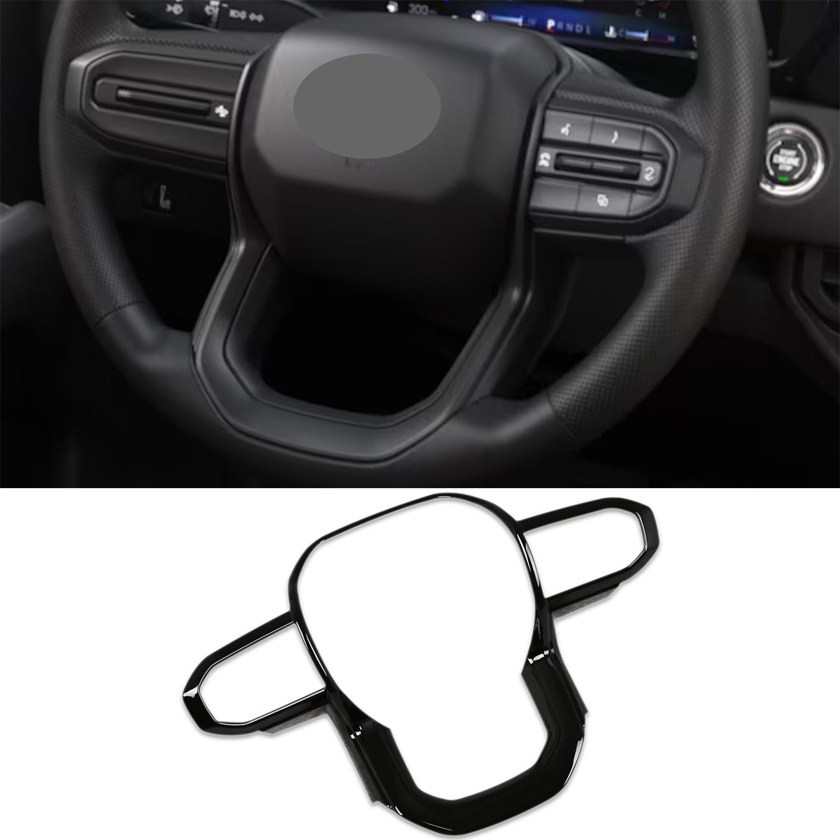 Fit for Chevrolet Chevy New Colorado 2024 2025 Wheel Steering Trim Panel Cover Trims