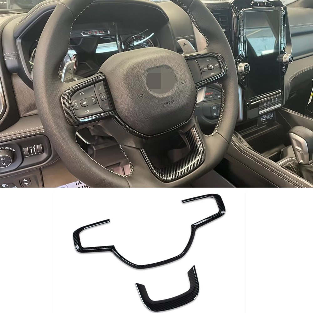 Fit for Dodge 2023 New Ram 1500 Wheel Steering Trim Panel Cover Trims