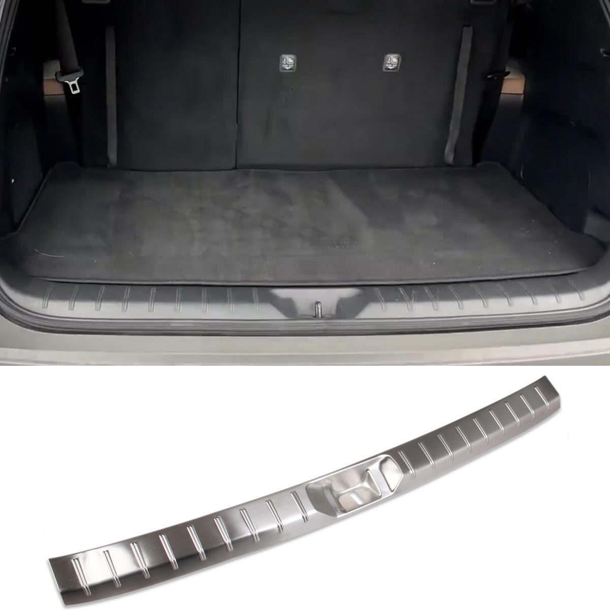 Fit for Toyota Grand Highlander/Lexus TX TX350/500h/550h+ 2024 2025 2026 Rear Inside Bumper Sill Plate Guard Cover Trim Stainless Steel