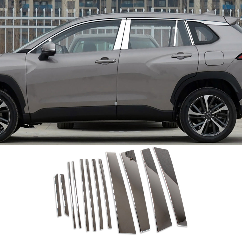 Fit for Toyota Corolla Cross 2022 2023 2024 Window Frame Sill Center Pillar Cover Trims
