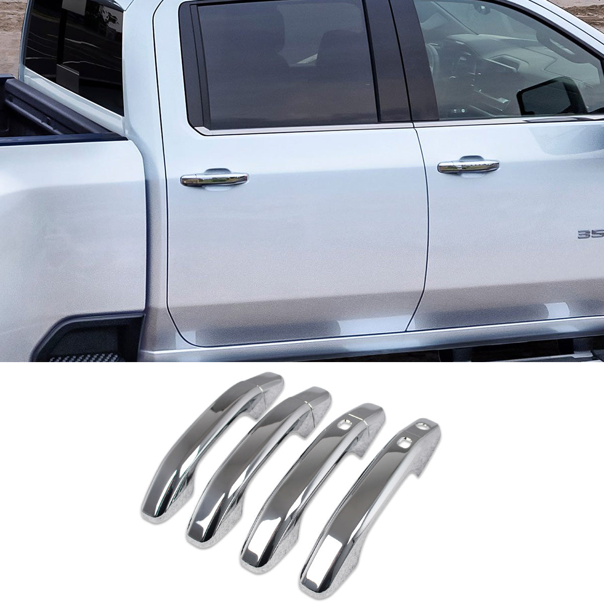 Fit for Chevrolet Silverado 2019 2020 2021 2022 2023 2024 2025 / Colorado 2024 2025 Exterior Door Handle Cover Trims