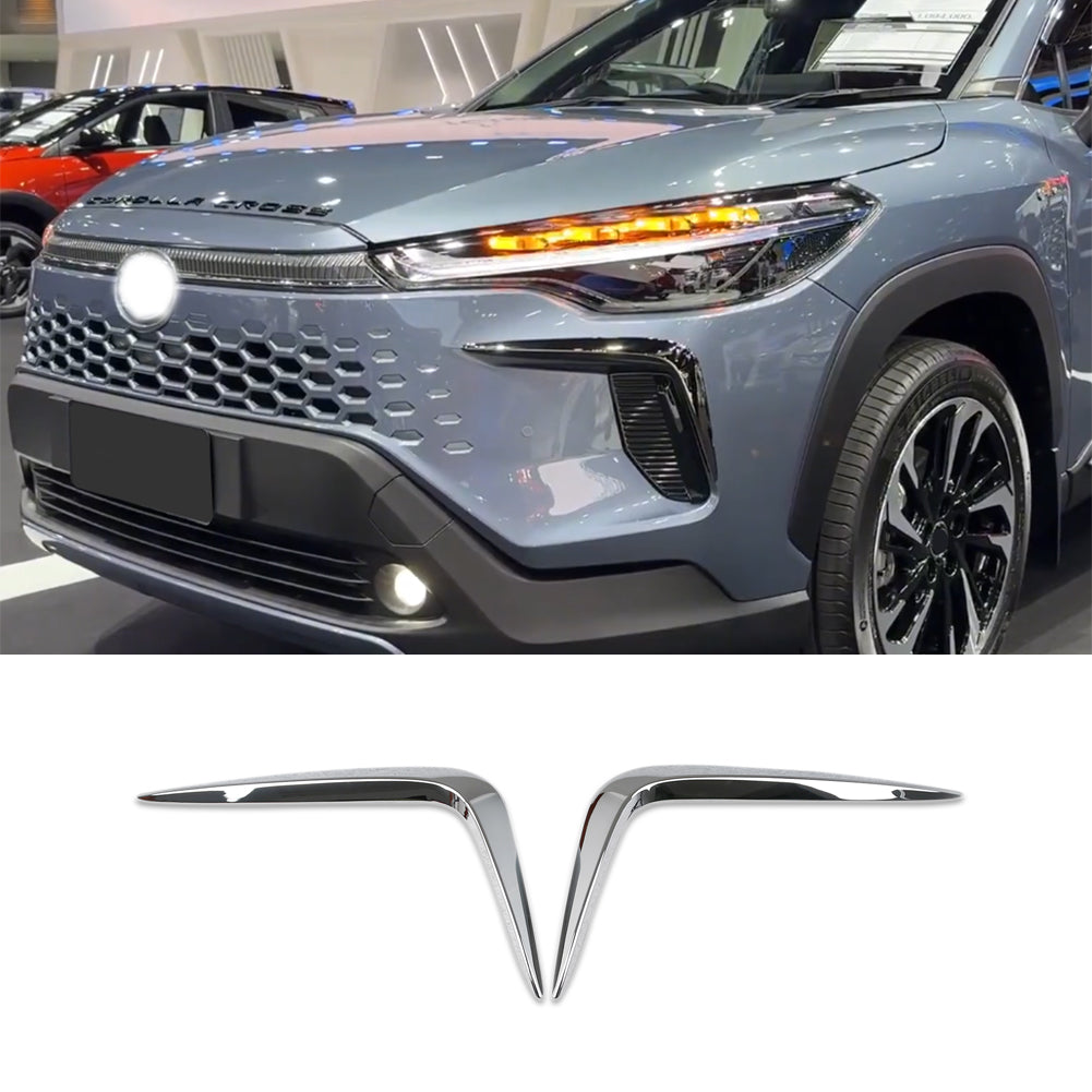 Fit for Toyota New Corolla Cross Hybrid 2025 2026 Front Fog Light Lamp Cover Bezel Trims