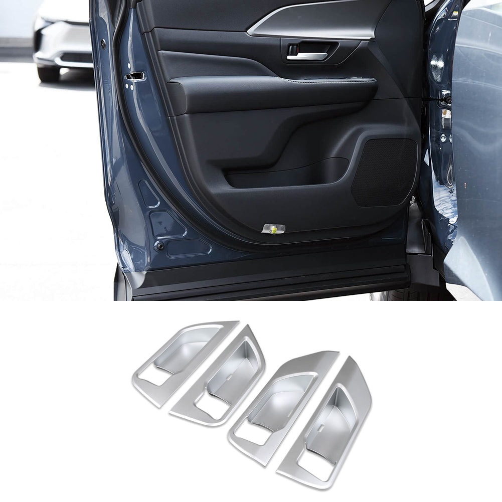 Fit for Toyota Grand Highlander 2024 2025 2026 Interior Door Handle Bowl Cover Trims(Models Without Memory seat Buttons)
