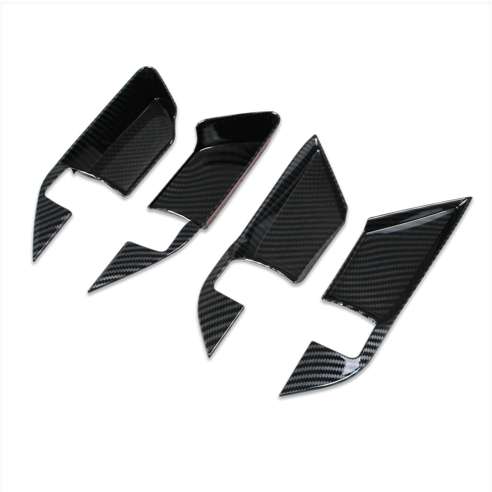 Fit for Toyota New Camry 2024 2025 2026 Interior Door Handle Bowl Cover Trims Carbon Fiber Pattern