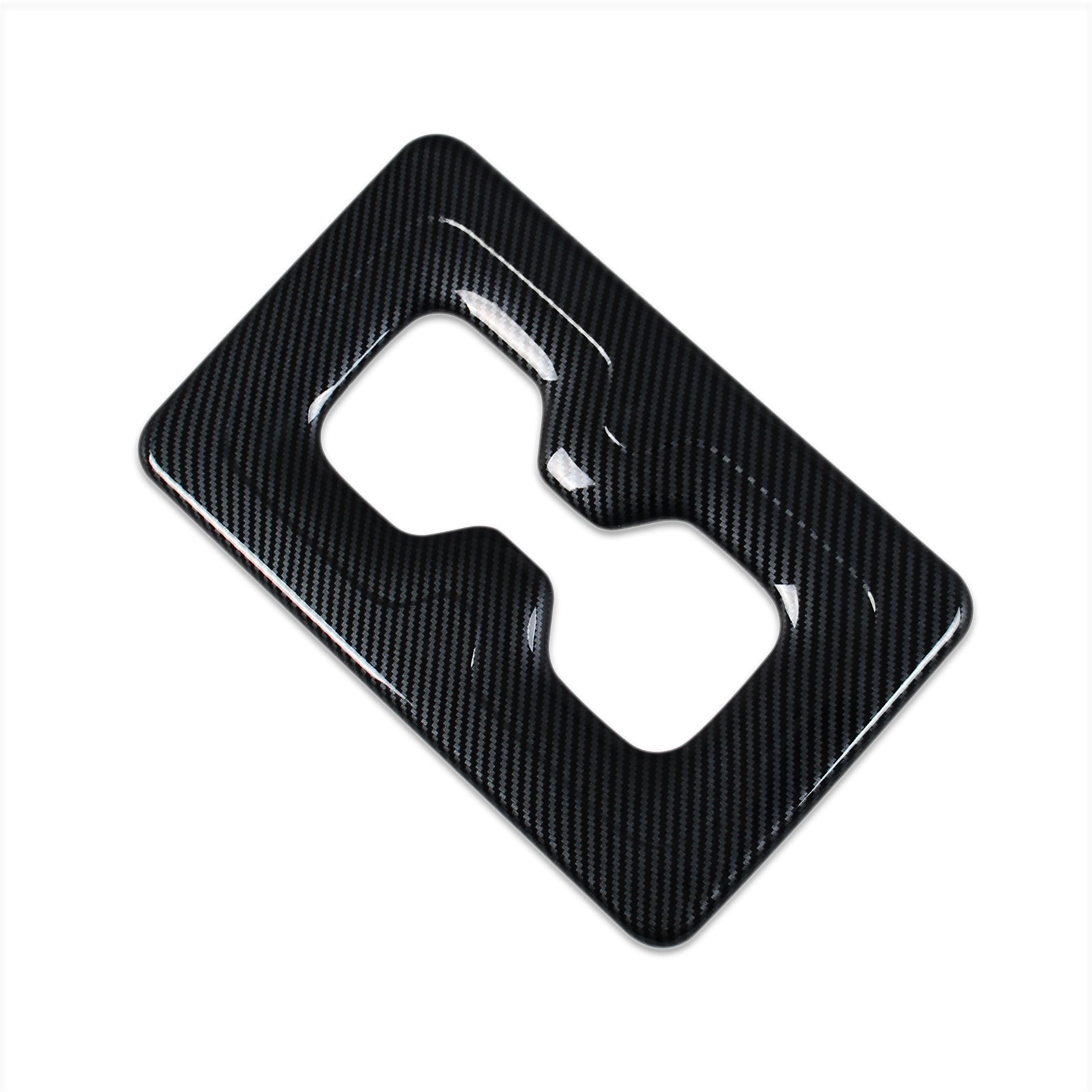 Mitsubishi New Outlander 2022 2023 Interior Rear Seat Cup Holder Cover Trim Carbon Fiber Pattern