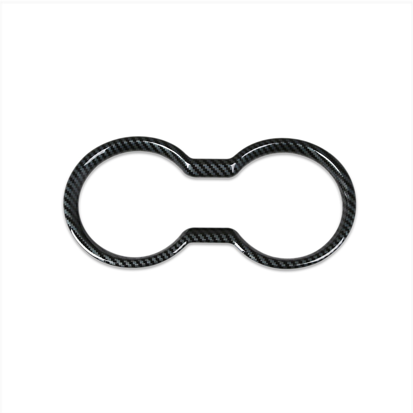 Fit for Ford New Mustang 2024 2025 Front Console Cup Holder Cover Trim Carbon Fiber Pattern