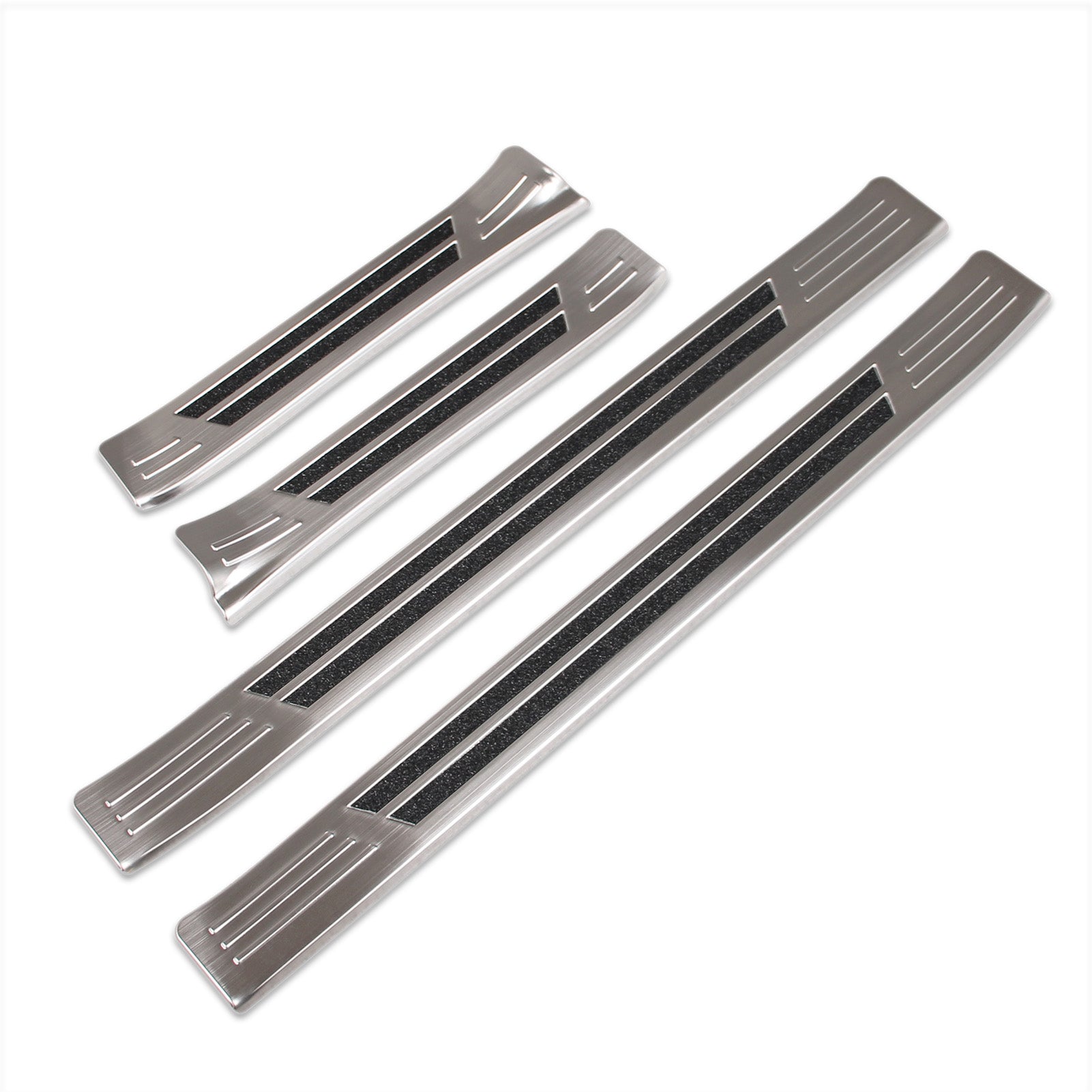 Fit for Subaru New Crosstrek 2024 Outside Door Sill Scuff Plate Guard Cover Trim Sport Style Stainless Steel