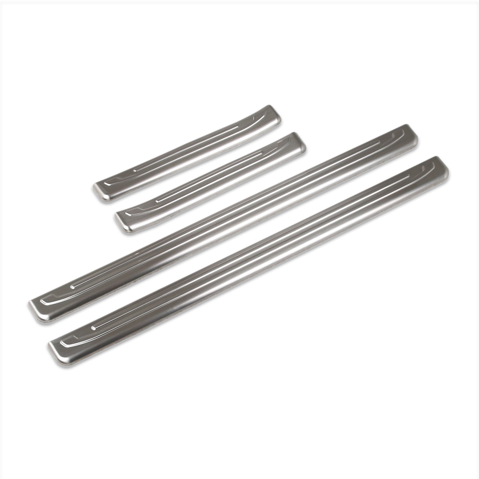 Fit for Toyota 4Runner 2025 2026 Outside Door Sill Scuff Plate Guard Cover Trims Stainless Steel