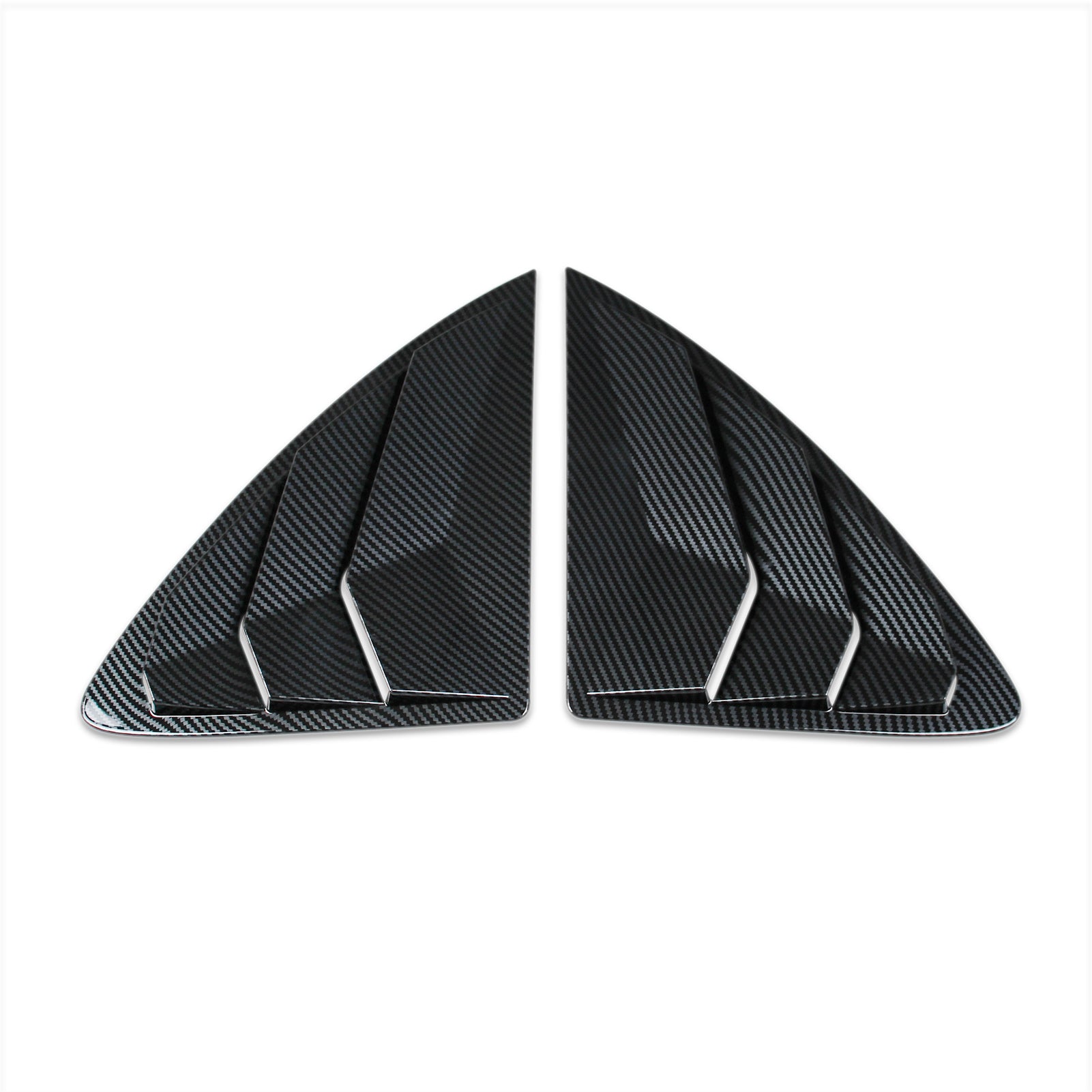 Fit for Mercedes-Benz E-Class W214 E200 E300 E450 2023 2024 2025 Rear Triangle Blind Window Dachspoiler Cover Trim Carbon Fiber Pattern