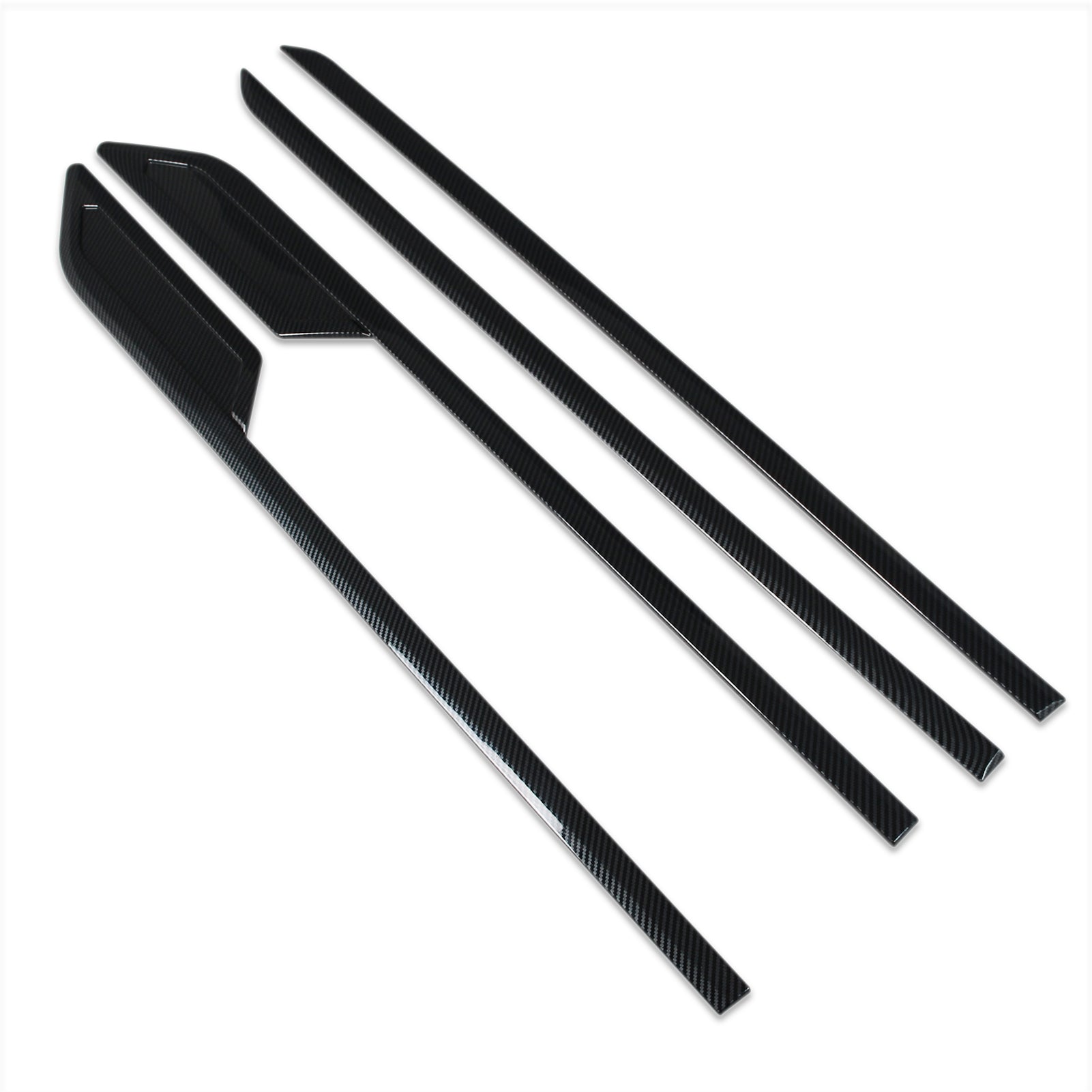 Toyota Tundra 2022 2023 Body Side Molding Door Guard Cover Trims Carbon Fiber Pattern