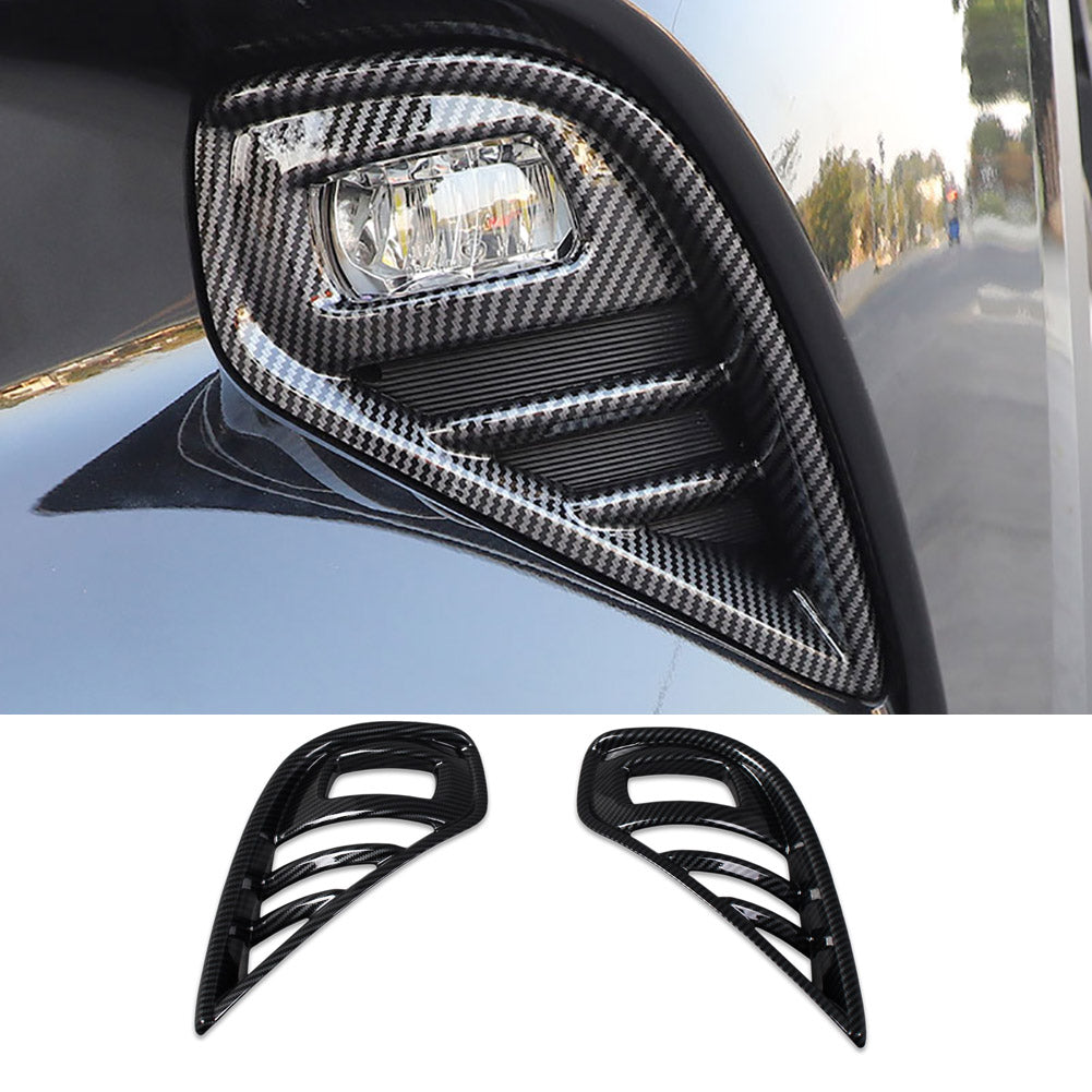 Fit for Toyota New Highlander LE XLE Limited PLATINUM 2020 2021 2022 2023 2024 Front Fog Light Cover Trims Carbon Fiber Design