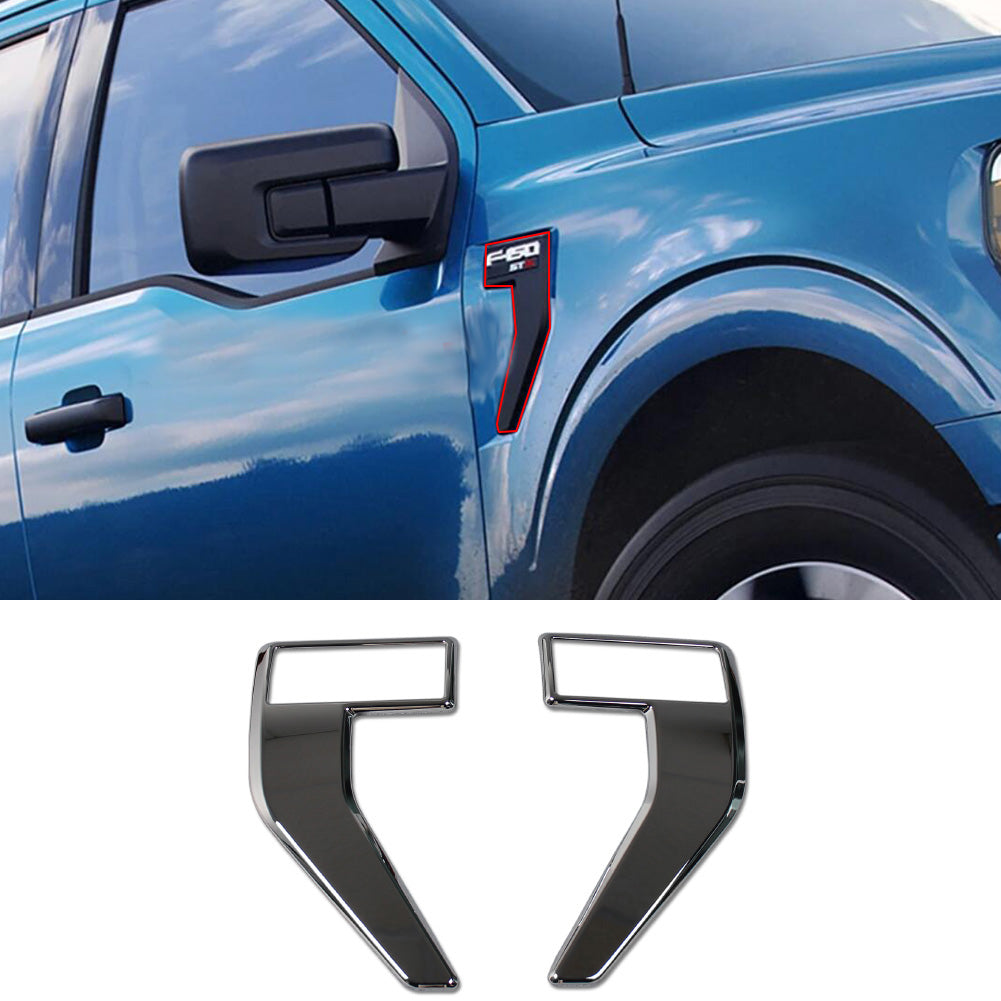 Fit for Ford New F-150 F150 Tremor 2021 2022 2023 2024 2025 Side light Lamp Molding Cover Trim