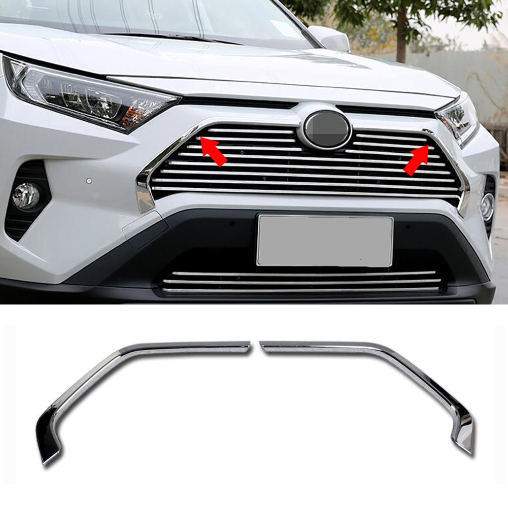 Fit for Toyota New RAV4 2019 2020 2021 2022 LE/XLE/XSE/Limited Model Front Upper Grill Grille Mesh Cover Trim - beautost