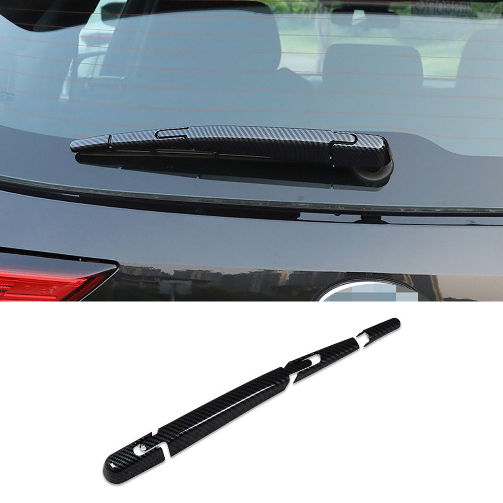 Fit for Toyota New Highlander 2020 2021 2022 2023 Rear Back Window Wiper Cover Trims ABS Carbon Fiber Pattern