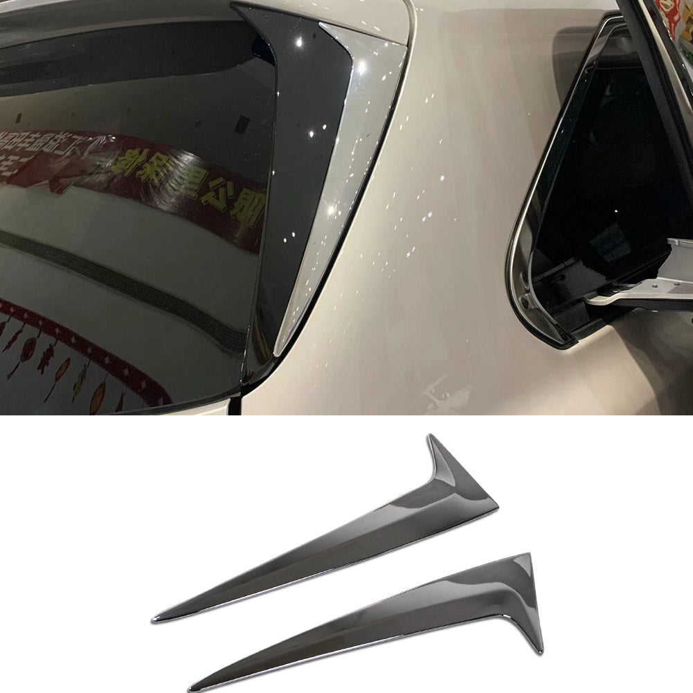 Fit for Toyota 2021 2022 2023 Sienna Chrome Rear Spoiler Wing Side Beveled Window Cover Trims