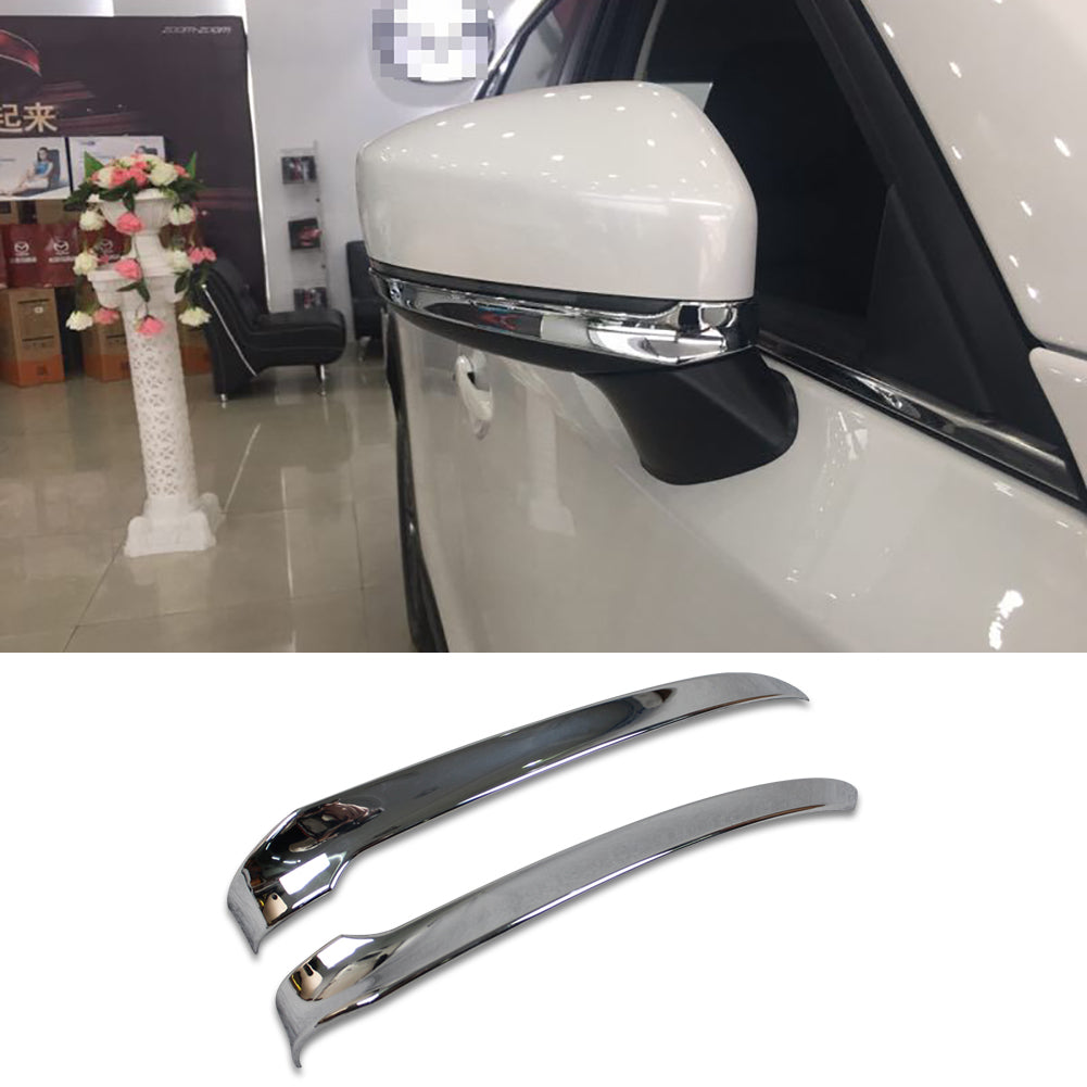 Fit For Mazda 2017 2018 2019 2020 2021 2022 2023 2024 CX-5 CX5 Chrome Rear view Mirror Side Molding Cover Trims