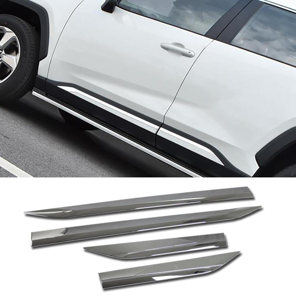 Fit for Toyota 2019 2020 2021 2022 New RAV4 Body Side Door Molding Guard Cover Trims - beautost