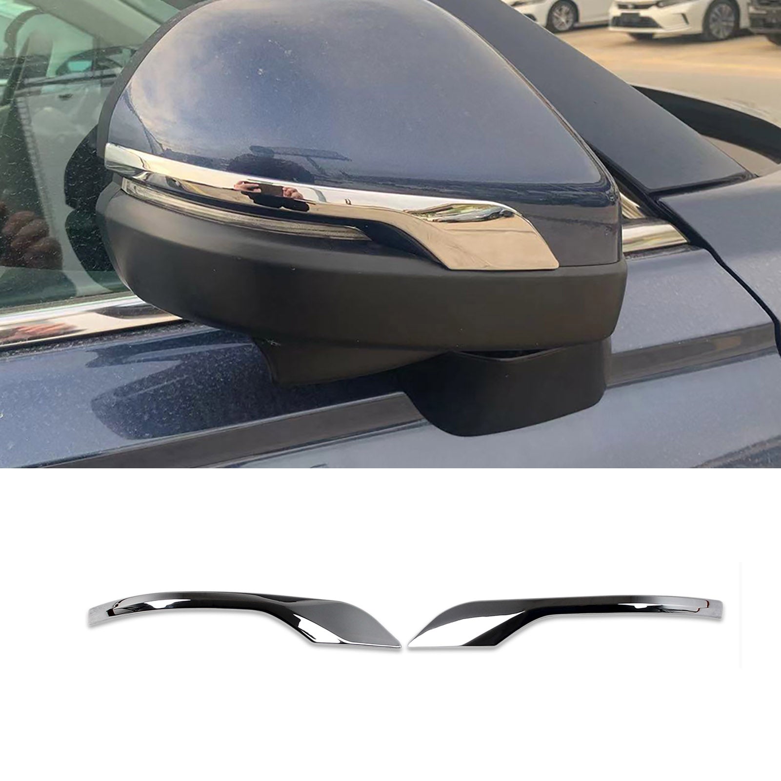 Fit For Honda 2023 New CR-V CRV Chrome Rear view Mirror Side Molding Cover Trims