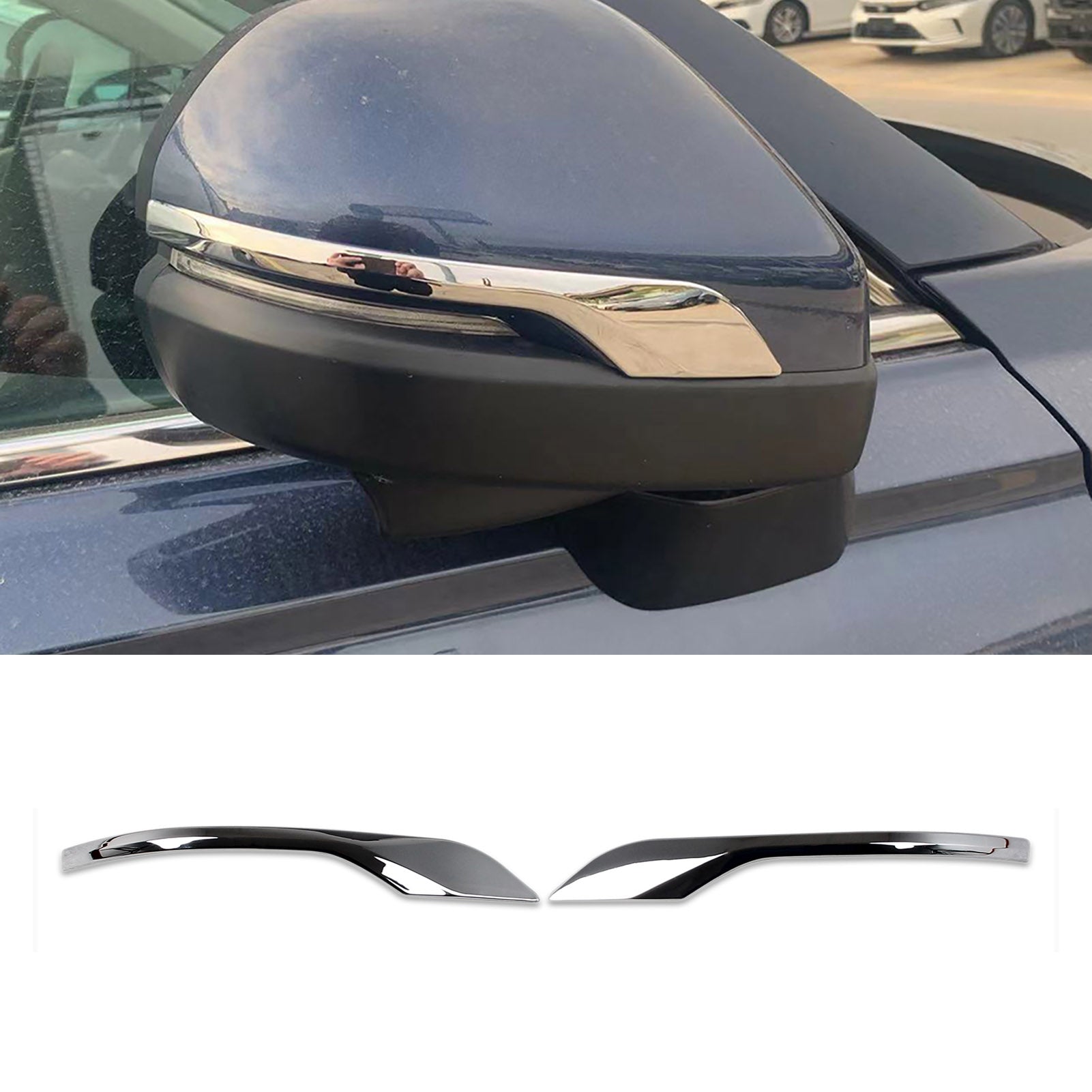 Fit for Honda New HR-V HRV 2023 Chrome Rear view Mirror Side Molding Cover Trim