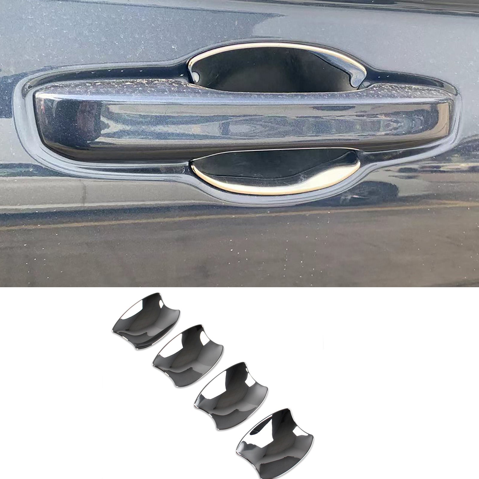 Fit for Honda 2023 2024 New CR-V CRV Chrome Door Bowl Handle Cover Trims