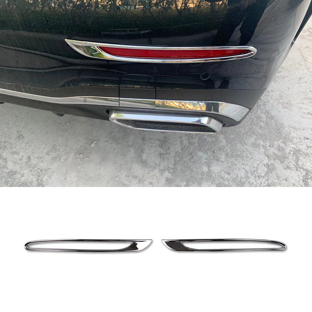 Fit for Mercedes-Benz 2022 2023 C-Class C300 C200 C220d AMG Chrome Rear Fog Light Lamp Cover Trim