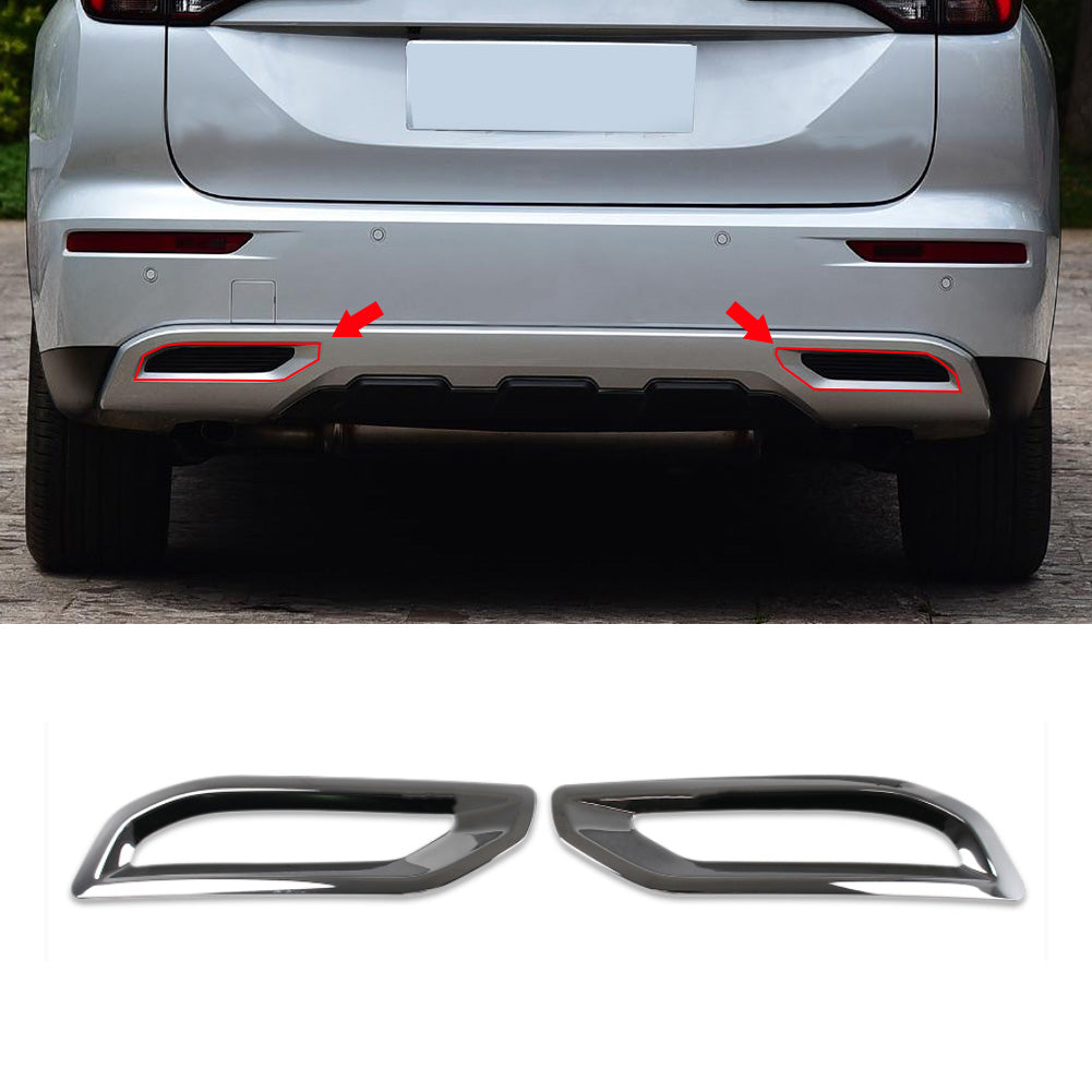 Fit for Mitsubishi New Outlander 2022 2023 Rear Lower Trim Rear Fog Light Cover Trims Chrome