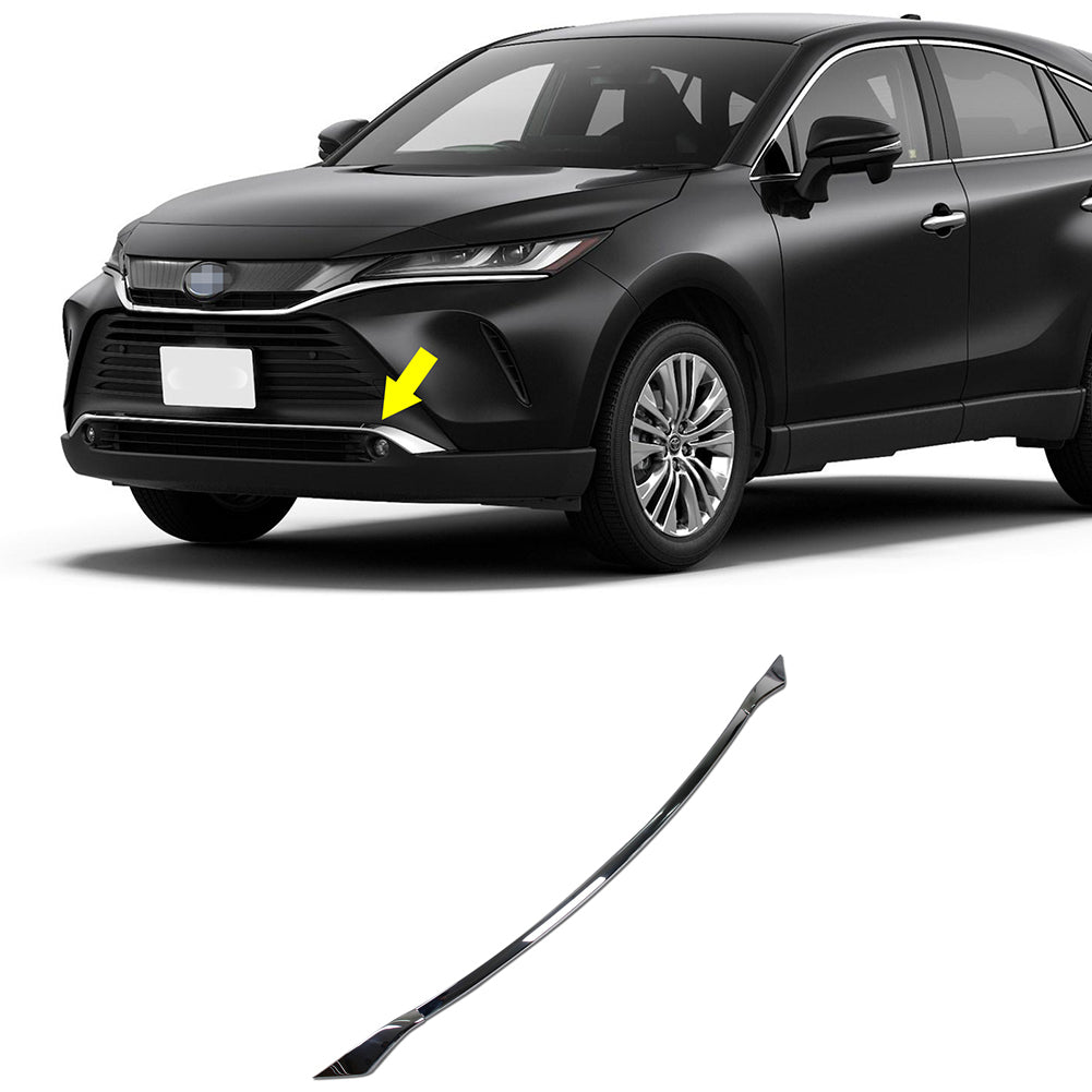 Fit for Toyota New VENZA 2021 LE Model Chrome Front Bumper Guard Protector Plate Cover Trims