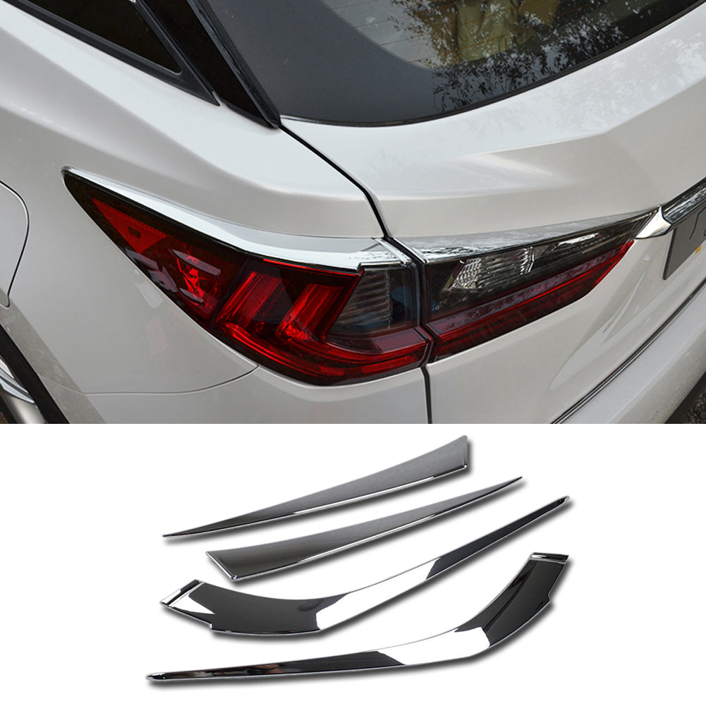 Fit for Lexus New RX350 RX450h 2016 2017 2018 2019 2020 2021 2022 ABS Chrome Tail Light Lamp Cover Trims