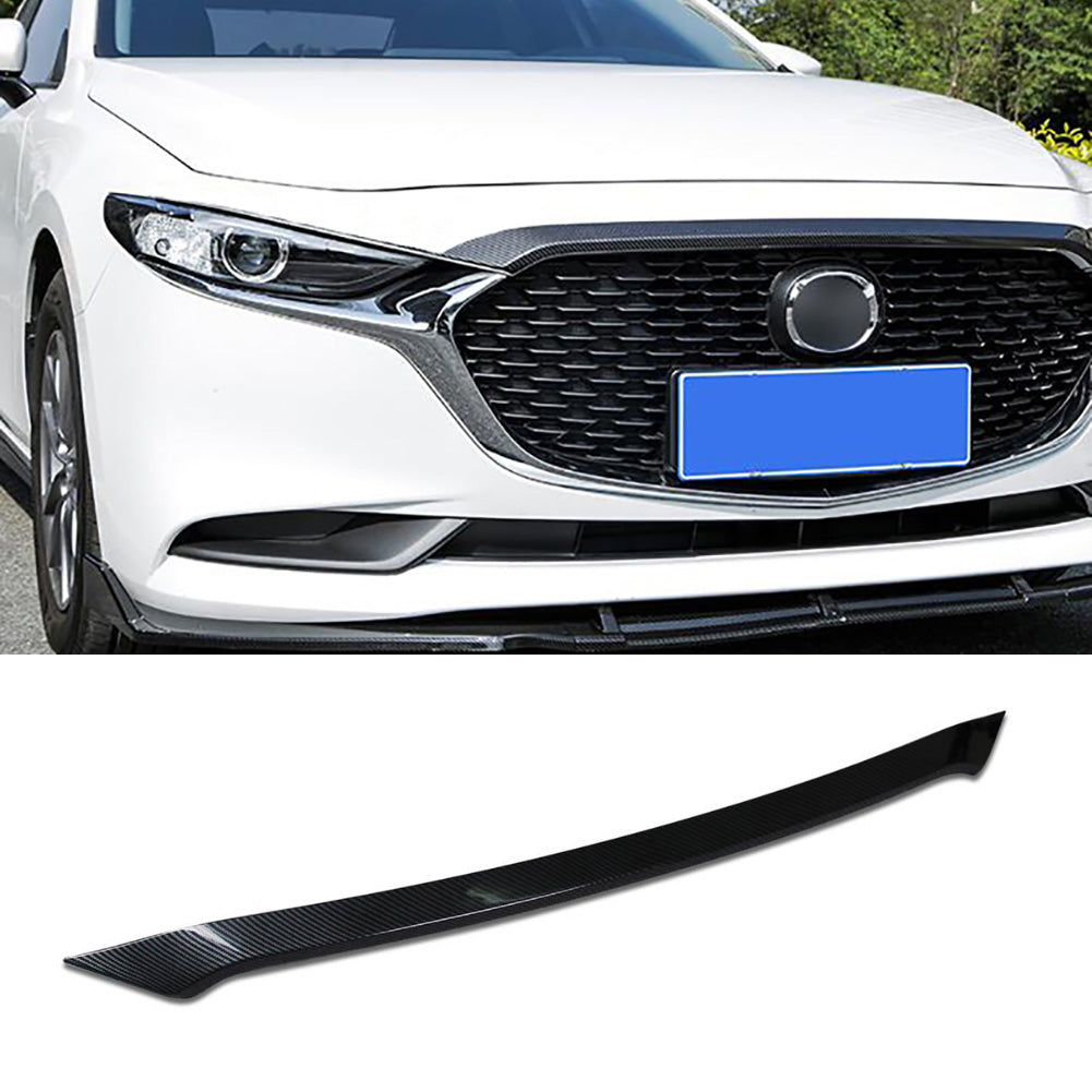 Fit For 2019 2020 2021 2022 Mazda 3 Axela Sedan Hatchback Chrome Front Hood Grill Cover Bonnet Trim