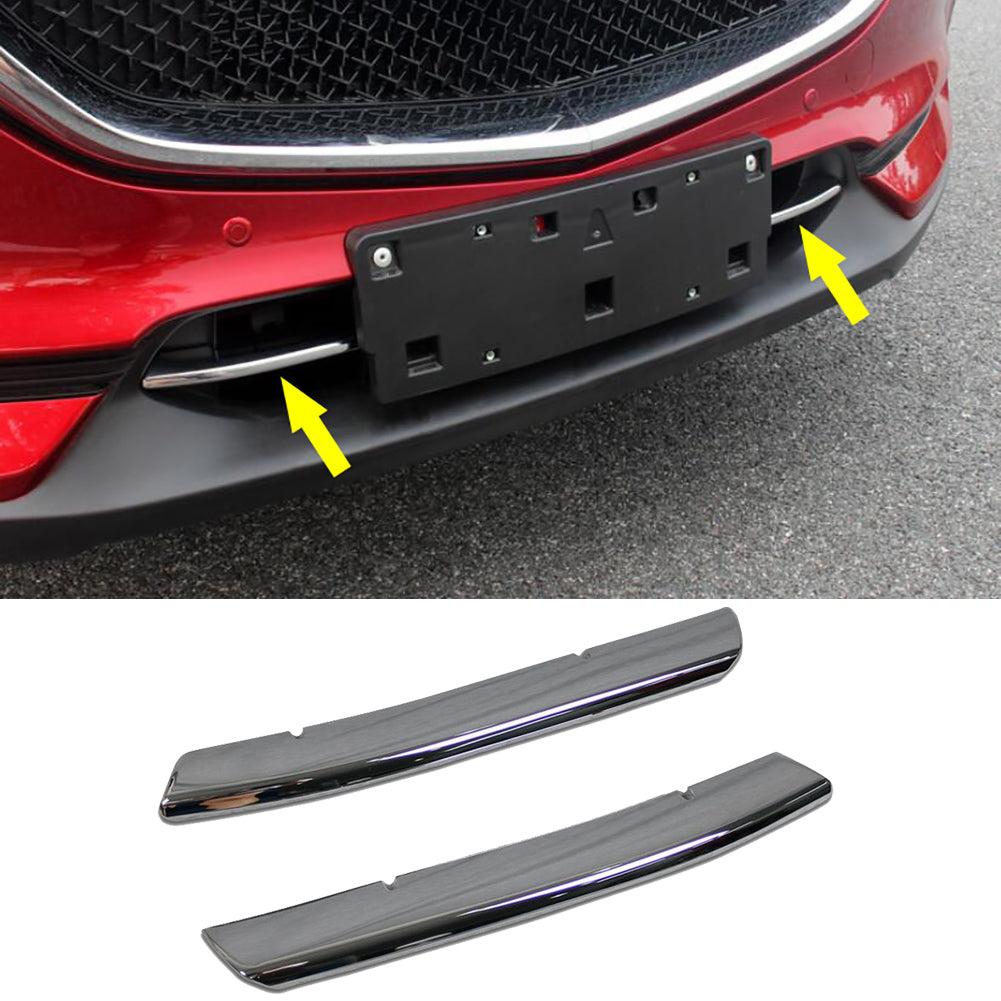Fit For Mazda 2017 2018 2019 2020 2021 CX-5 CX5 Chrome Front Lower Grill Grille Cover Trims