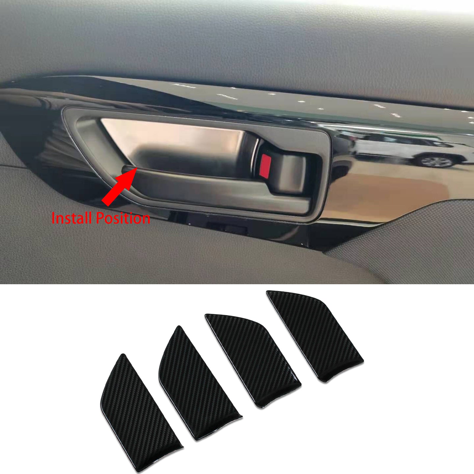  Beautost Fit for Toyota Highlander 2020 2021 2022 2023 2024 Door  Handle Cover Trims ABS (Chrome) : Automotive