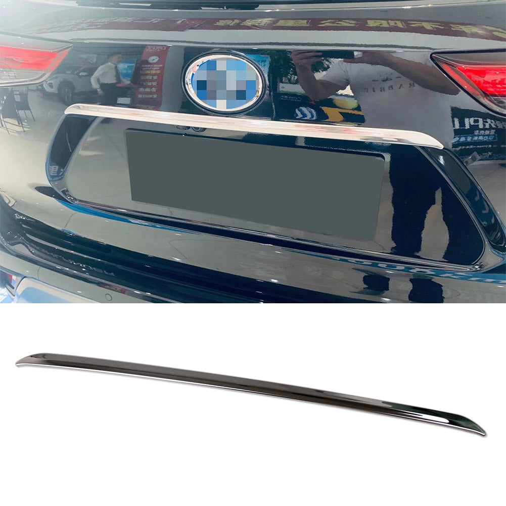 Fit for Toyota Highlander 2020 2021 2022 2023 Rear Trunk Lid License Plate Frame Molding Cover Trim